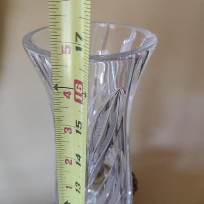 Dresden Crystal Electric Table Lantern Lamp