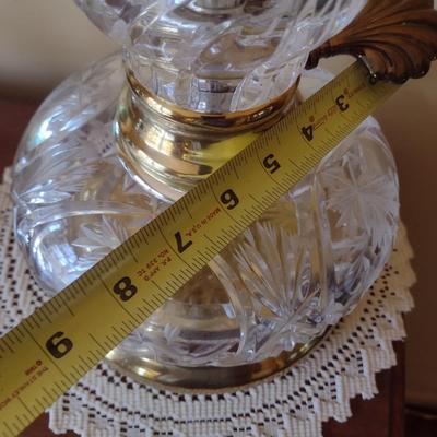 Dresden Crystal Electric Table Lantern Lamp