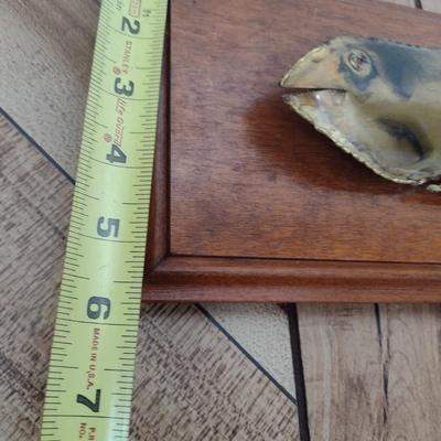 Folk Art Metal Fish Wall Plaque