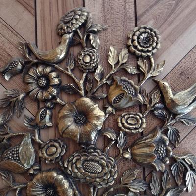Mid Century Syroco, Inc. Large Composite Wall Art