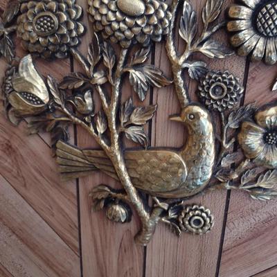Mid Century Syroco, Inc. Large Composite Wall Art