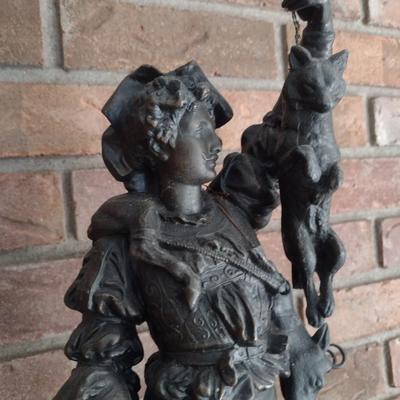 Bronze Mold Hunter Possible Lamp Post Statue