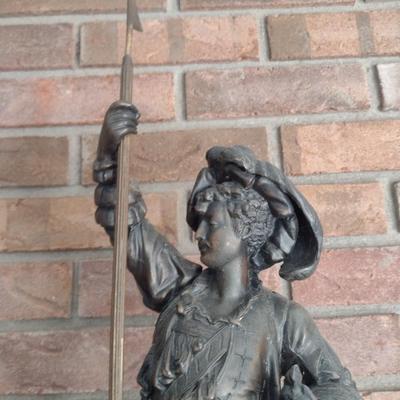 Bronze Mold Fisherman Possible Lamp Post Statue
