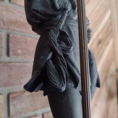 Bronze Mold Fisherman Possible Lamp Post Statue
