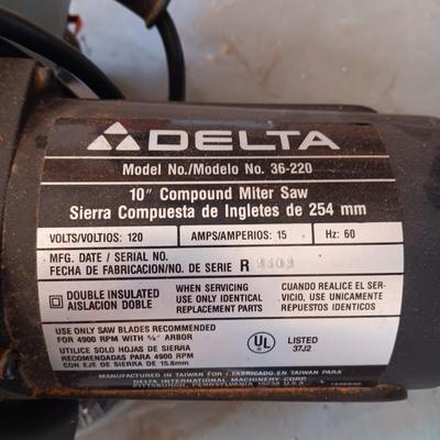 DELTA 10" COMPOUND MITER SAW
