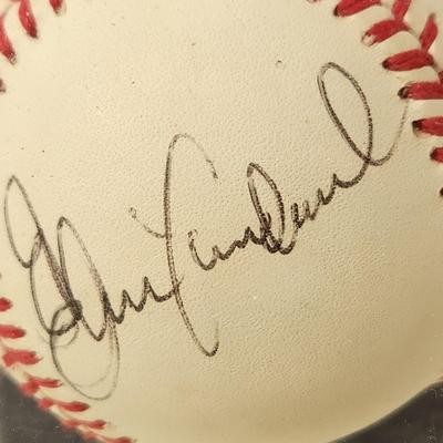 Elrod Hendricks OMLB Signed Autographed Baseball In Collectors Case