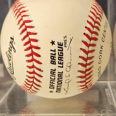 Gary Matthews Jr. OMLB Signed Autographed Baseball In Collectors Case