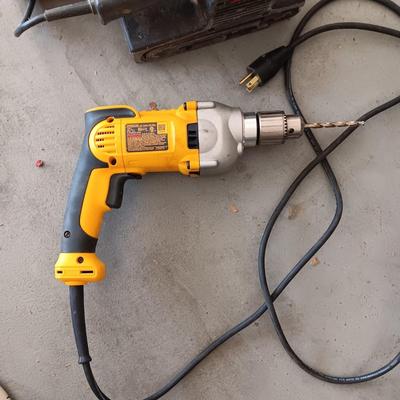 DEWALT 1/2" DRILL AND A BELT SANDER