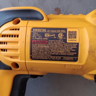 DEWALT 1/2" DRILL AND A BELT SANDER