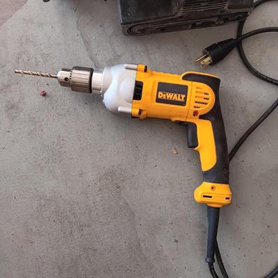 DEWALT 1/2" DRILL AND A BELT SANDER