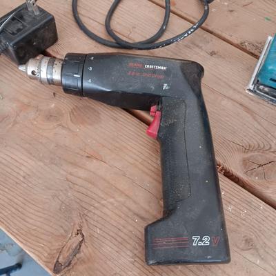 HEAT GUN, DETAIL SANDER, PALM SANDER AND RECHARGEABLE 3/8" DRILL DRIVER