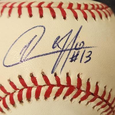 Ivanon Coffie #13 OMLB Signed Autographed Baseball In Collectors Case