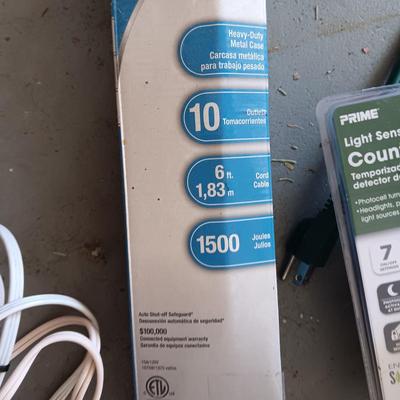 MULTI OUTLET METAL SURGE PROTECTOR, NEW TIMERS AND MORE