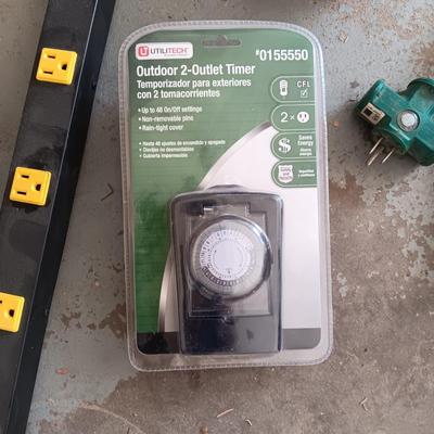 MULTI OUTLET METAL SURGE PROTECTOR, NEW TIMERS AND MORE