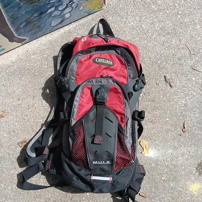 GENTY USED BOOTFOOT HIP WADERS SIZE 11 AND A CAMELBAK