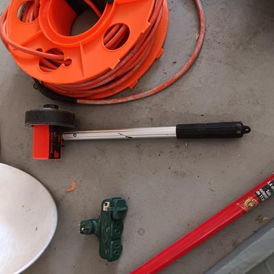 11 FT EXTENSION POLE, ROLATAPE DISTANCE MEASURE, CLIP ON LIGHTS AND MORER