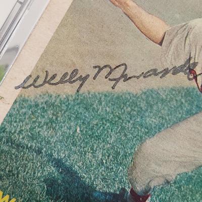 4 Baltimore Orioles Baseball Cards Signed Autorgraphed Gus Triandos Jim Gentile Paul Blair Willie Miranda