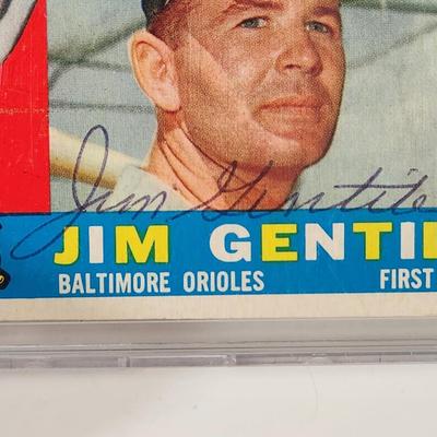 4 Baltimore Orioles Baseball Cards Signed Autorgraphed Gus Triandos Jim Gentile Paul Blair Willie Miranda