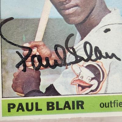 4 Baltimore Orioles Baseball Cards Signed Autorgraphed Gus Triandos Jim Gentile Paul Blair Willie Miranda