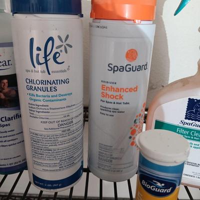 FULL OR ALMOST FULL HOT TUB CHEMICALS
