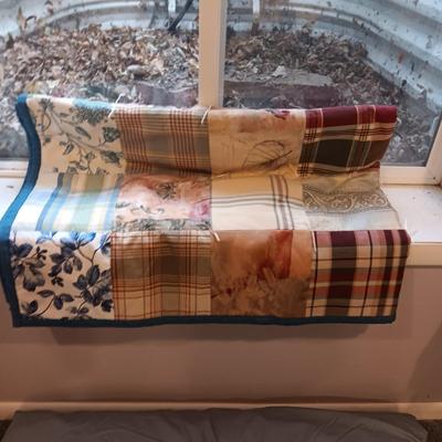 FULL/QUEEN DOWN DUVET, DUVET COVER, SHEET SET AND HANDMADE PATCHWORK THROW