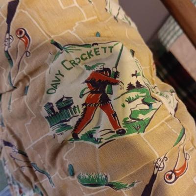 DAVY CROCKETT FULL SIZE HANDMADE QUILT AND A SECOND QUILT PLUS AN AFGHAN STAND