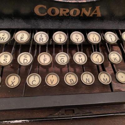Antique Corona manual typewriter