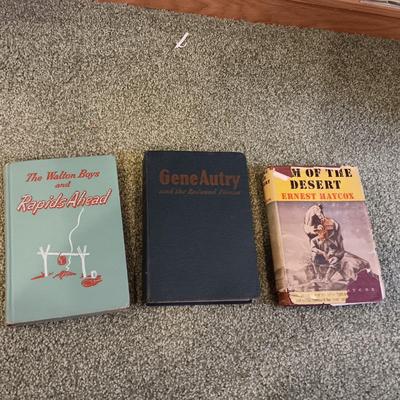 1950 THE WALTON BOYS, 1946 GENE AUTRY & RIM OF THE DESERT 1945 BOOKS