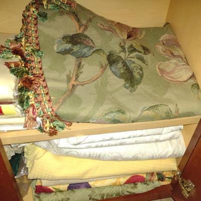 Collection of Table Linens- Table Cloths and Napkins