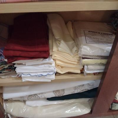Collection of Table Linens- Table Cloths and Napkins
