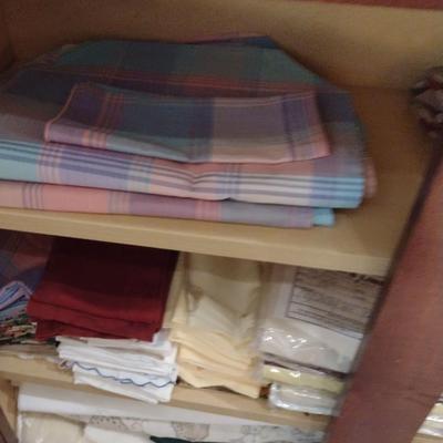 Collection of Table Linens- Table Cloths and Napkins