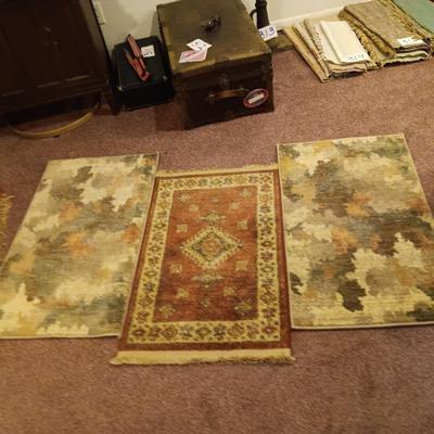 3 THROW RUGS