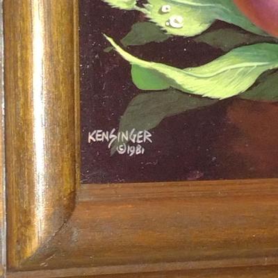Collection of Framed Kitchen Art- Some Hand Painted by Local Artist