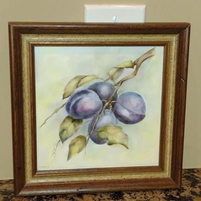 Collection of Framed Kitchen Art- Some Hand Painted by Local Artist