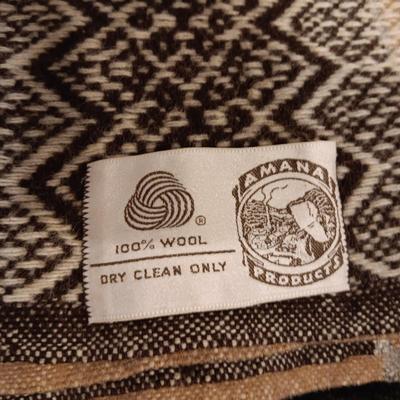 2 WOOL THROW BLANKETS