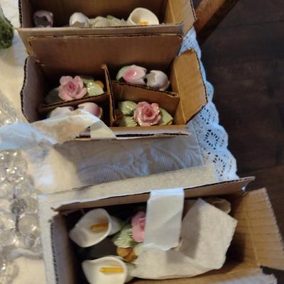 Large Collection of Home Decor Items- Drink Coasters, Glass, Napkin Rings, etc.