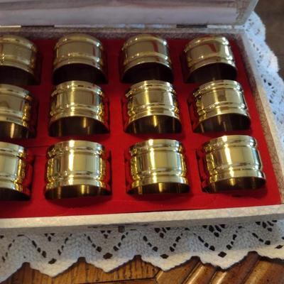 Large Collection of Home Decor Items- Drink Coasters, Glass, Napkin Rings, etc.