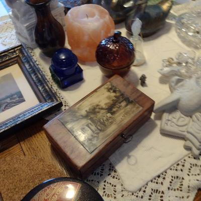 Large Collection of Home Decor Items- Drink Coasters, Glass, Napkin Rings, etc.