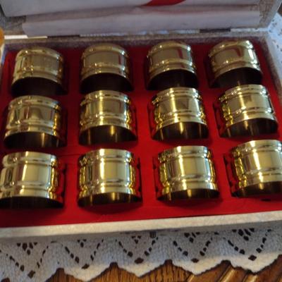 Large Collection of Home Decor Items- Drink Coasters, Glass, Napkin Rings, etc.