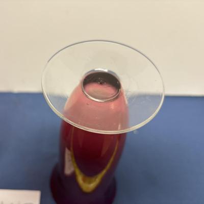 Vintage Blood Red Vases