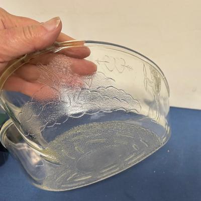 Vintage Safe Bake Heart Shaped Baking Dishes