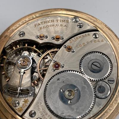 Elgin FATHER TIME Pocket Watch