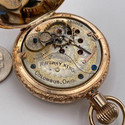 Columbus Watch Co. "Railway King" Pocket Watch