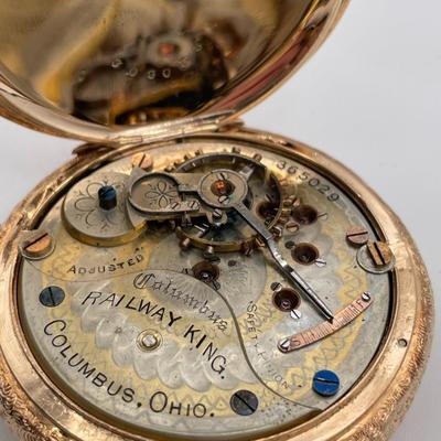 Columbus Watch Co. "Railway King" Pocket Watch