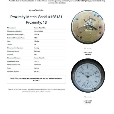 Aurora Pocket Watch