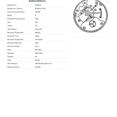 Rockford Pocket Watch
