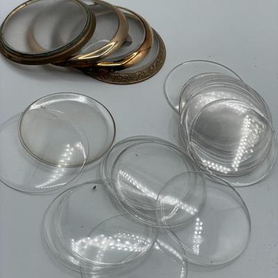 Asst. Pocket Watch Crystals & Rings