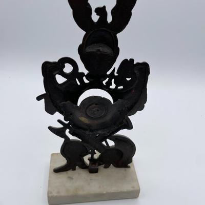 Bronze Marble Pocket Watch Holder