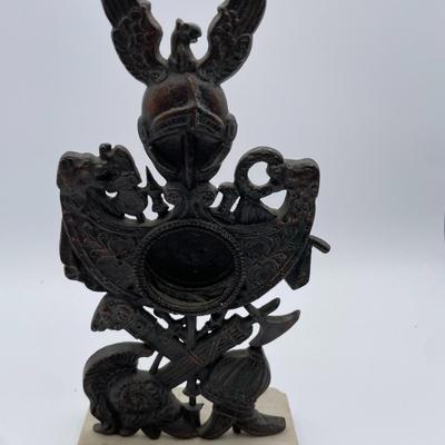 Bronze Marble Pocket Watch Holder