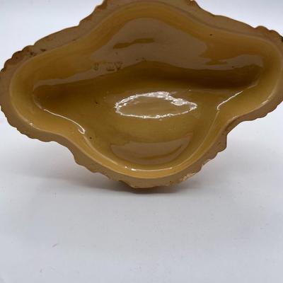 Gold-tone Porcelain Holder